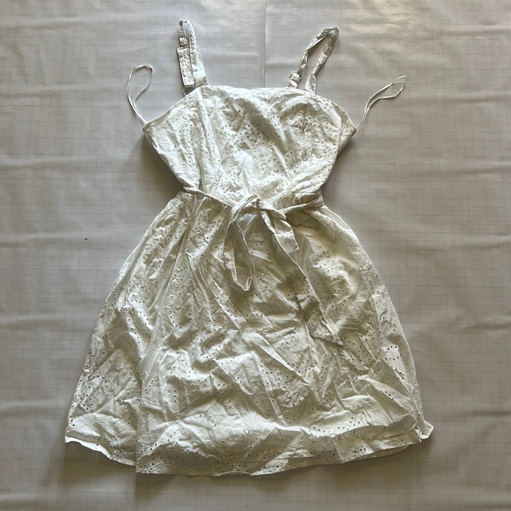 Calypso St. Barth Women's White Eyelet Sundress Size 10